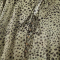 Leopard Print Wind Pattern Long Sleeve Shirt With Stand Collar