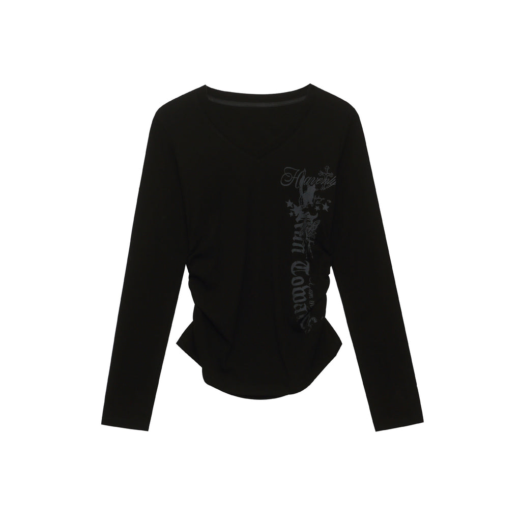 Letter Print Short Sleeve Round Neck T Shirt Unisex Casual Wear