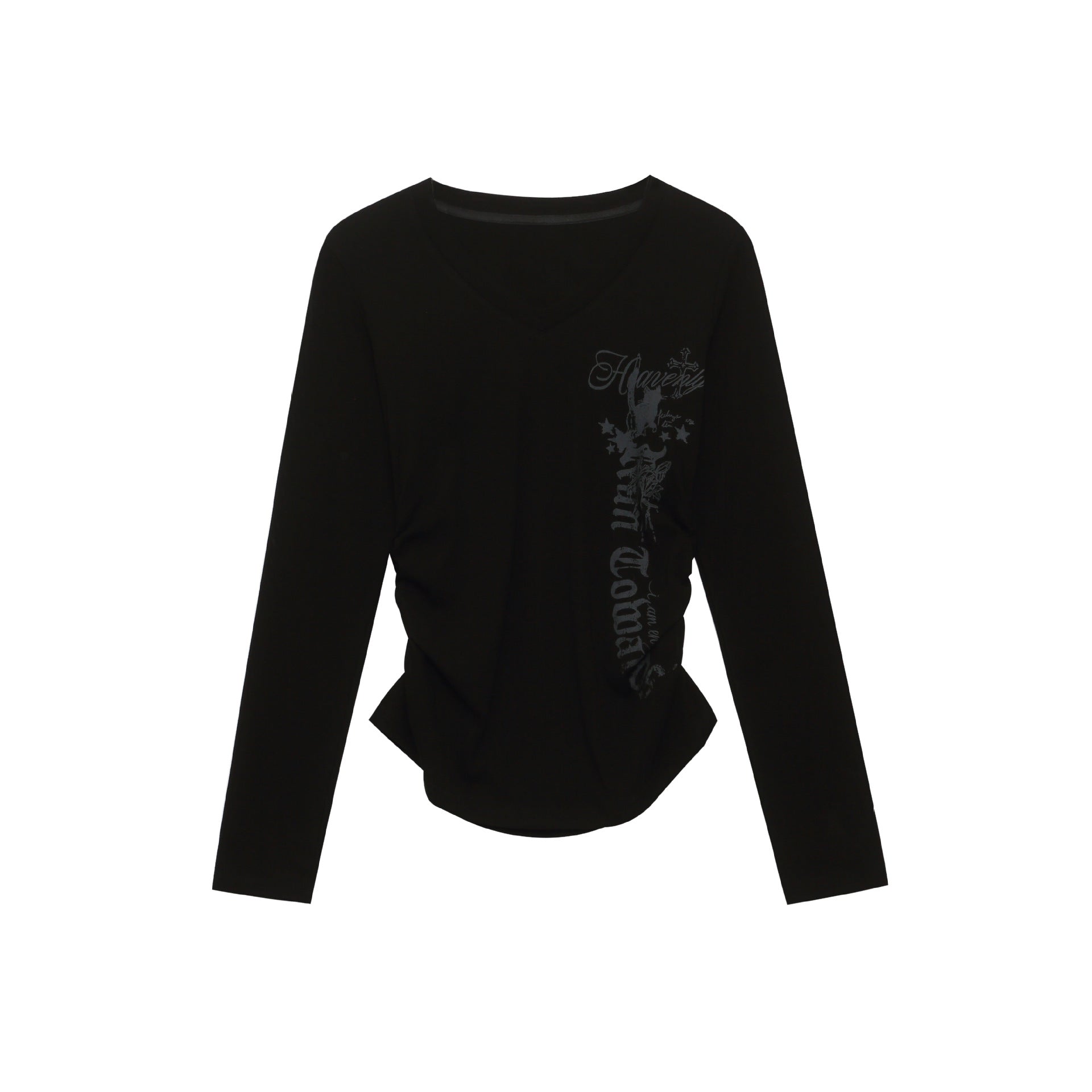 Letter Print Short Sleeve Round Neck T Shirt Unisex Casual Wear