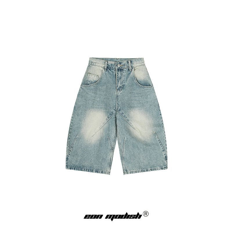 Street Style Personalized Denim Shorts Cotton Comfort Fit for Women