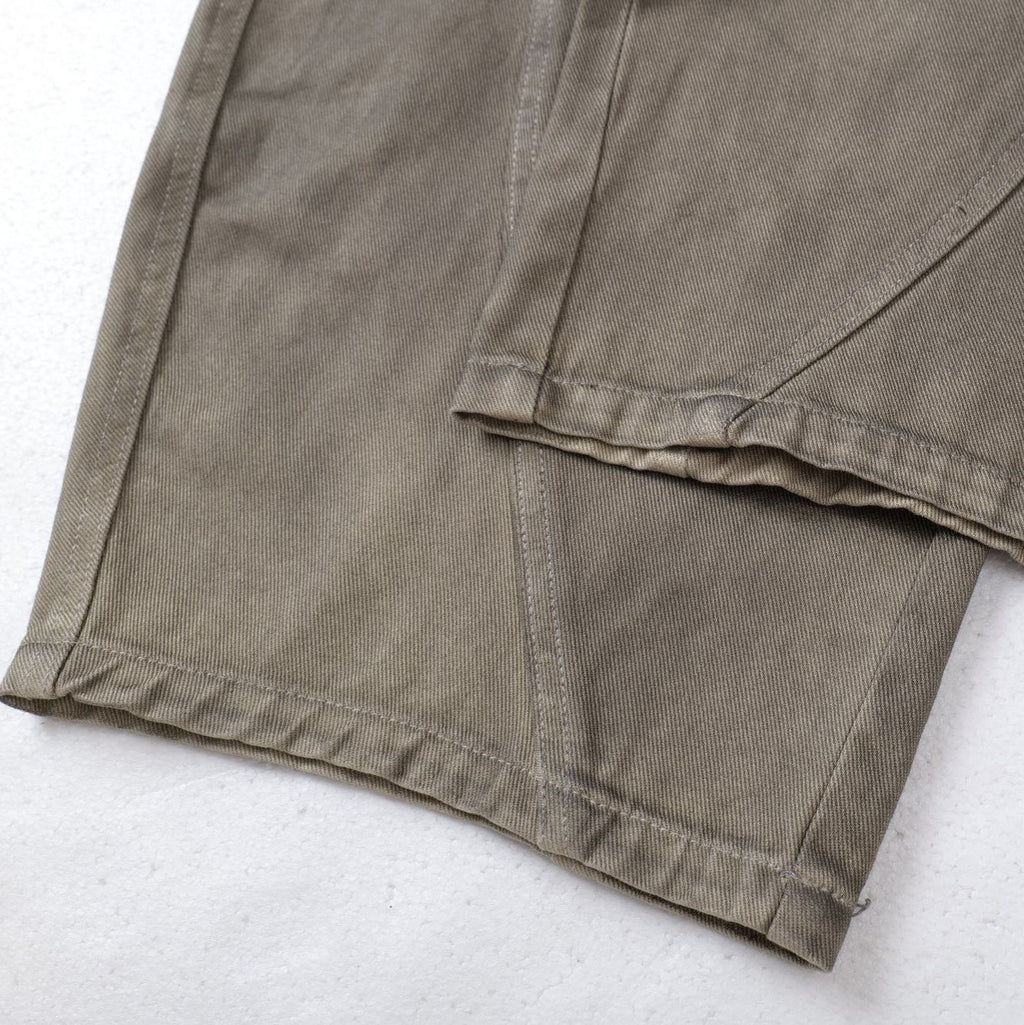 Brown Street Style Slant Cut Mid Waist Casual Trousers For Men