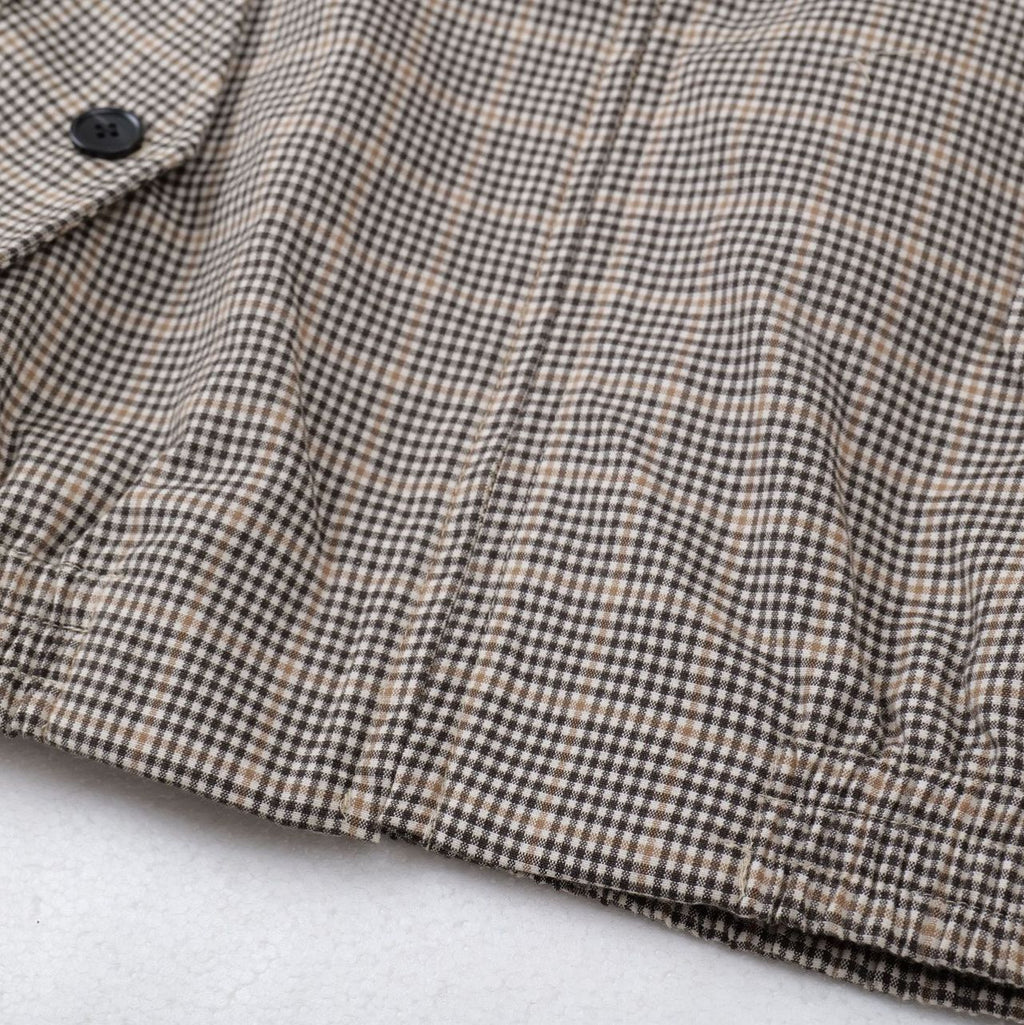 Street Style Plaid Loose Fit Jacket for Autumn Youth Fashion