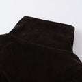 Eon Modish Street Style Loose Jacket Stand Collar Black