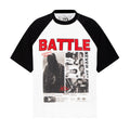 Floral Portrait Newspaper Print Short Sleeve Shirt