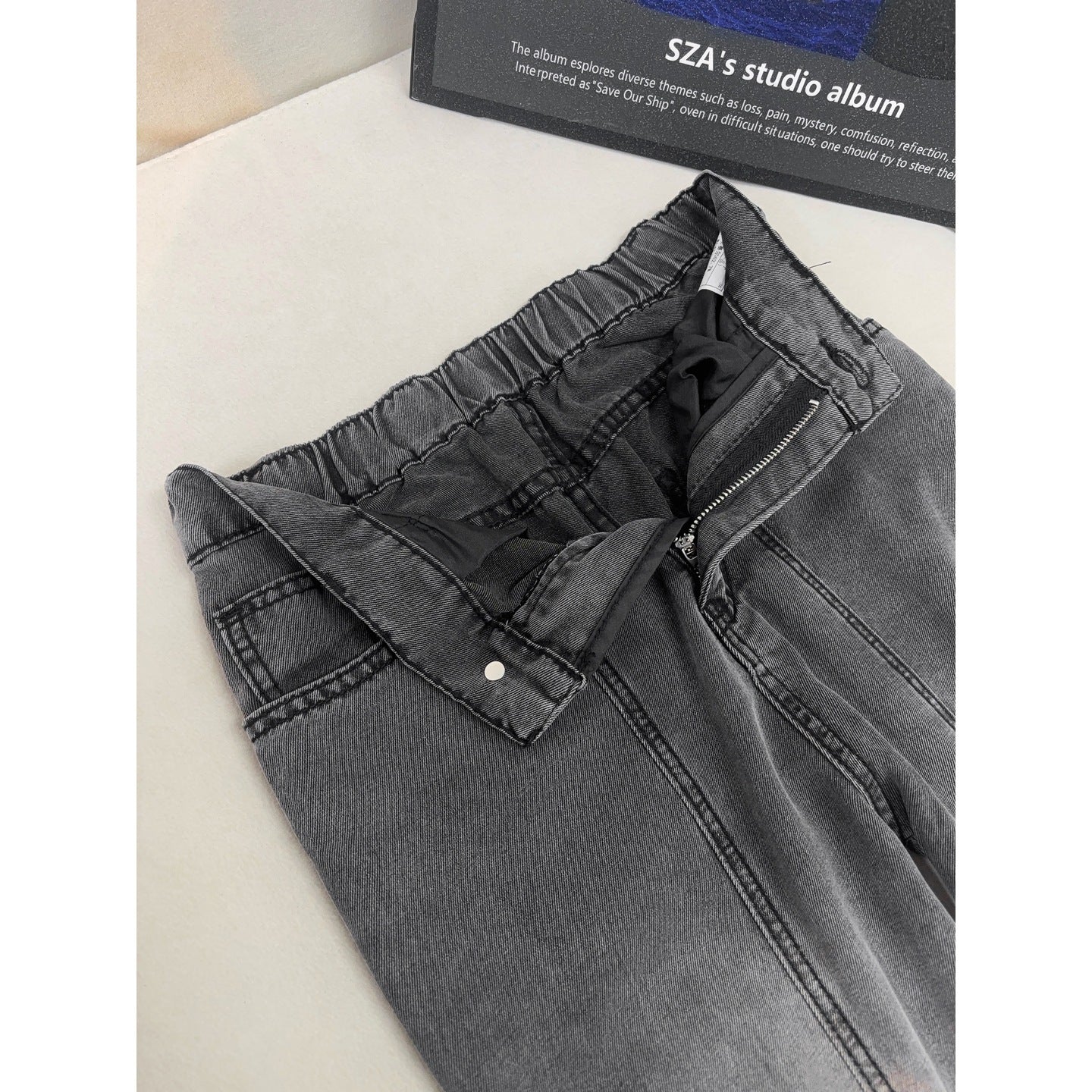 Lightweight Ice Silk Pants With Straight Leg Fit And Drawstring Waist
