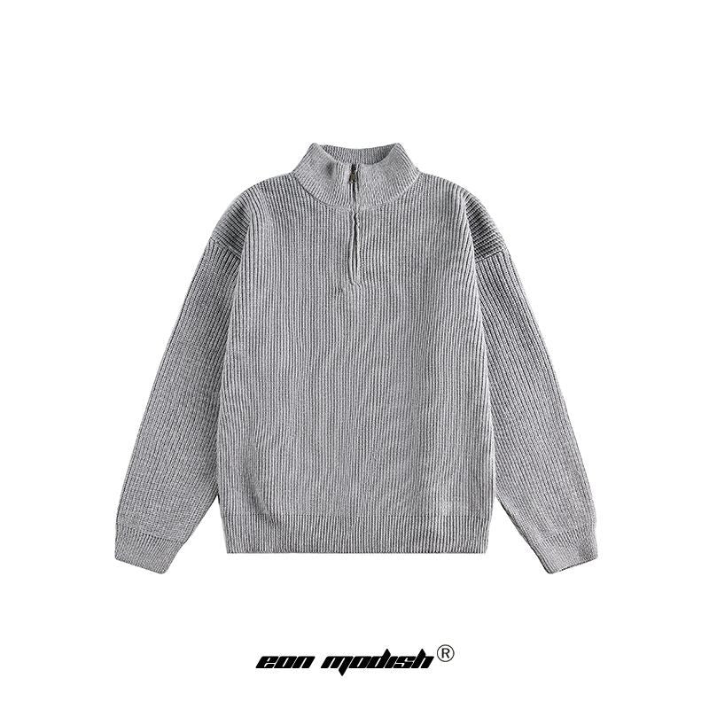 Street Style Versatile Crew Neck Polyester Sweater For Everyday Wear