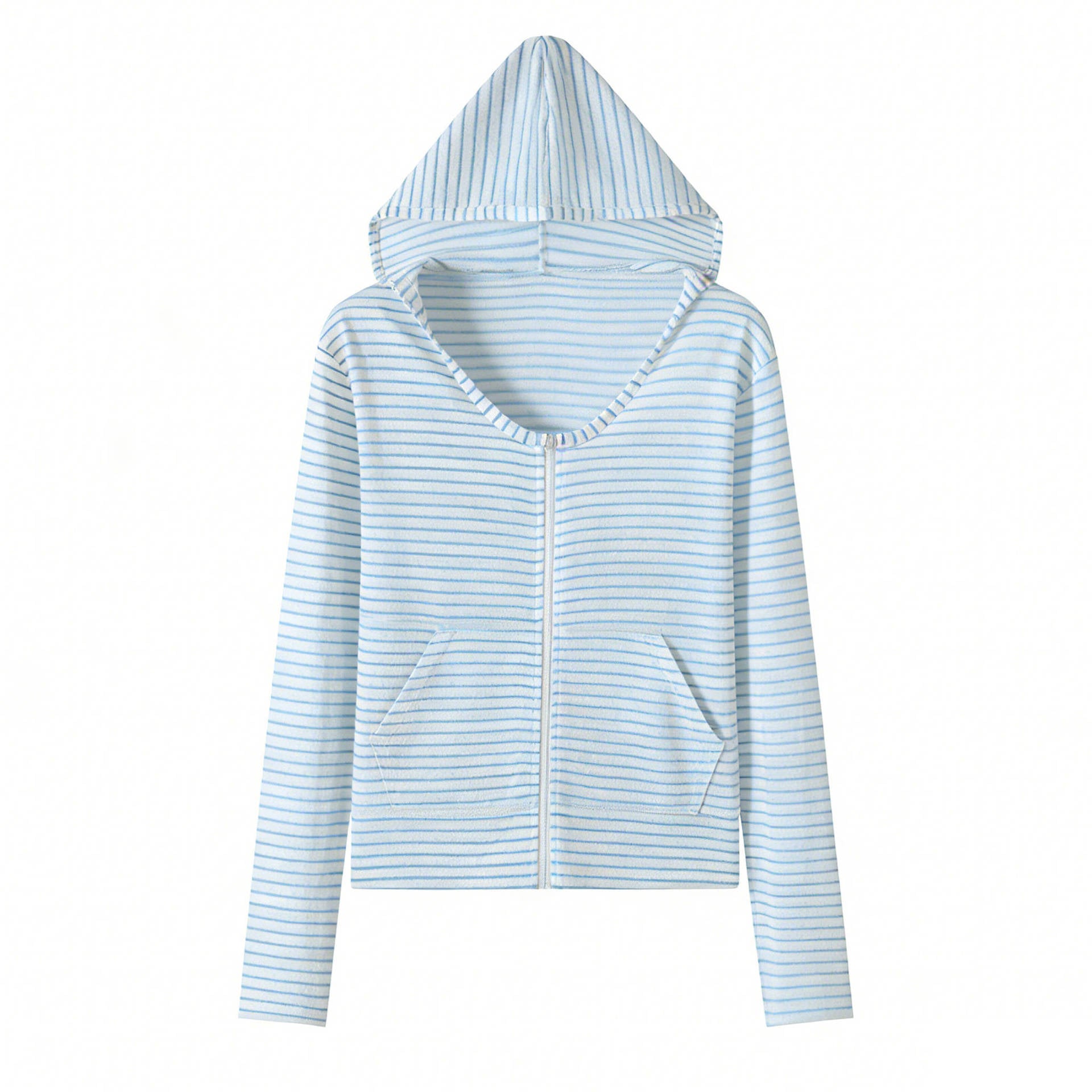 Womens Lyocell Breathable Air Conditioned Hooded Cardigan Korean Style