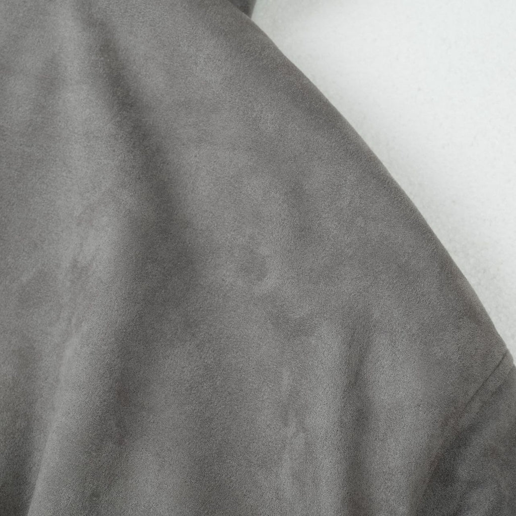 Grey Street Style Hooded Loose Fit Jacket For Youth Autumn Wear