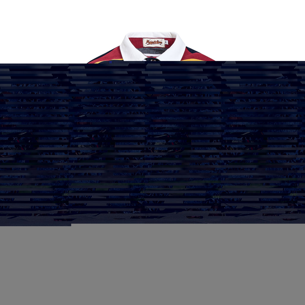 Emblem Embroidered Stripe Short Sleeve Cotton Tee With Floral Pattern