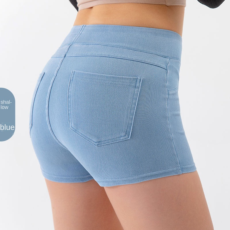 High Waist Hip Lifting Yoga Cowboy Shorts For Women Slimming Compression Pants