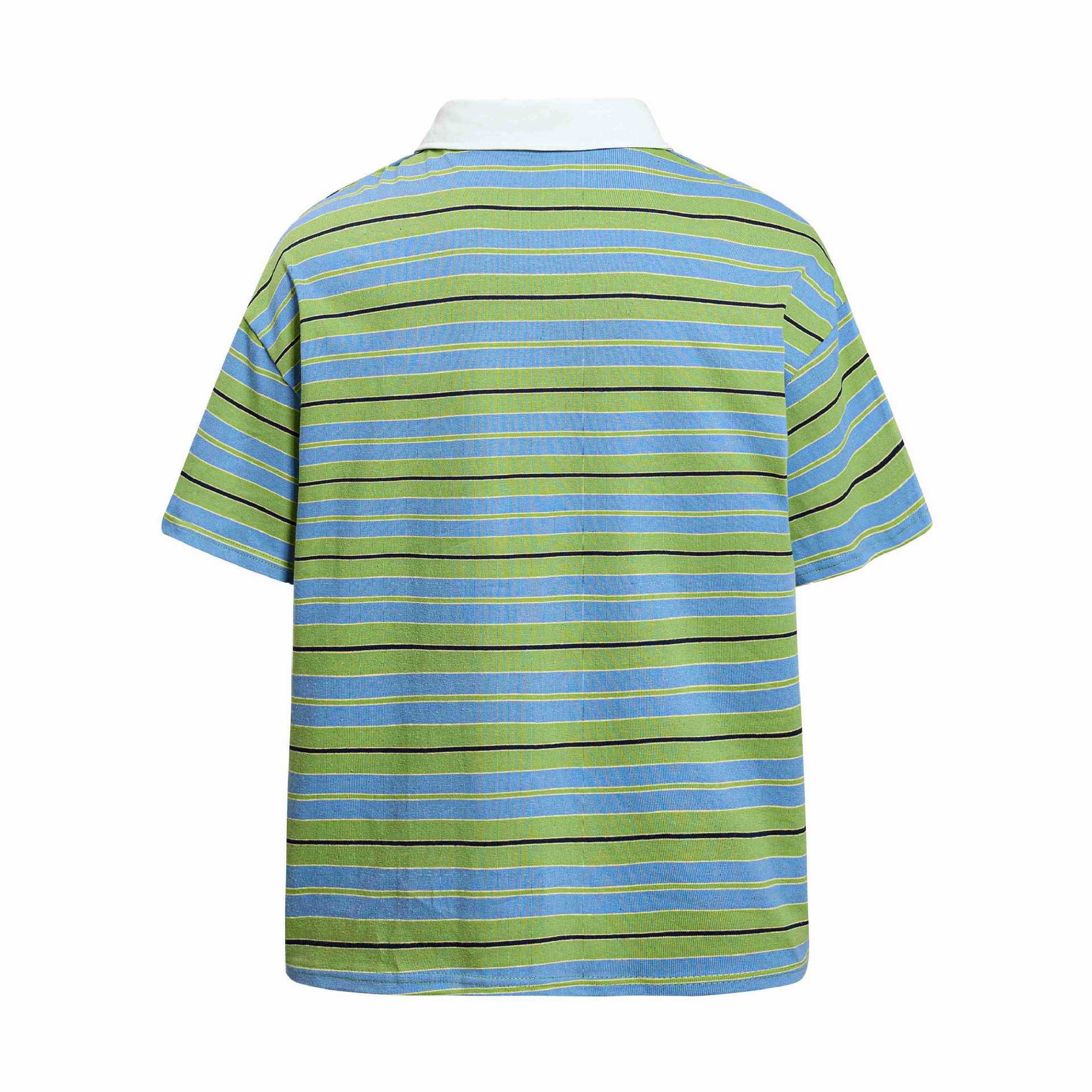 Mens Daisy Print Striped Short Sleeve Shirt Floral Cotton Blend