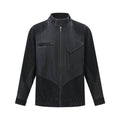 Patchwork Street Style High Street Jacket Personalized Black Loose Fit