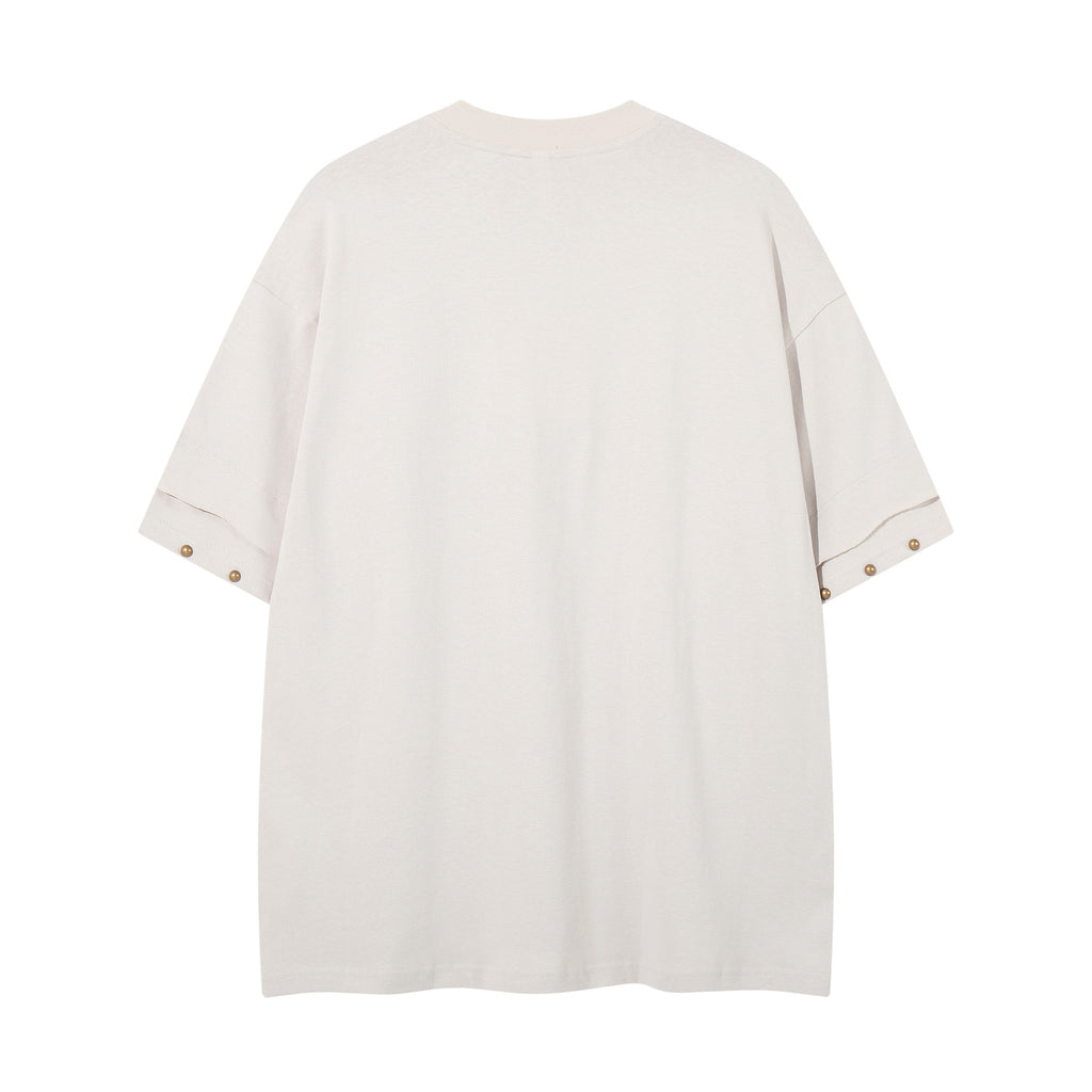 Floral Print Cotton Blend Short Sleeve Pullover Tee For Women