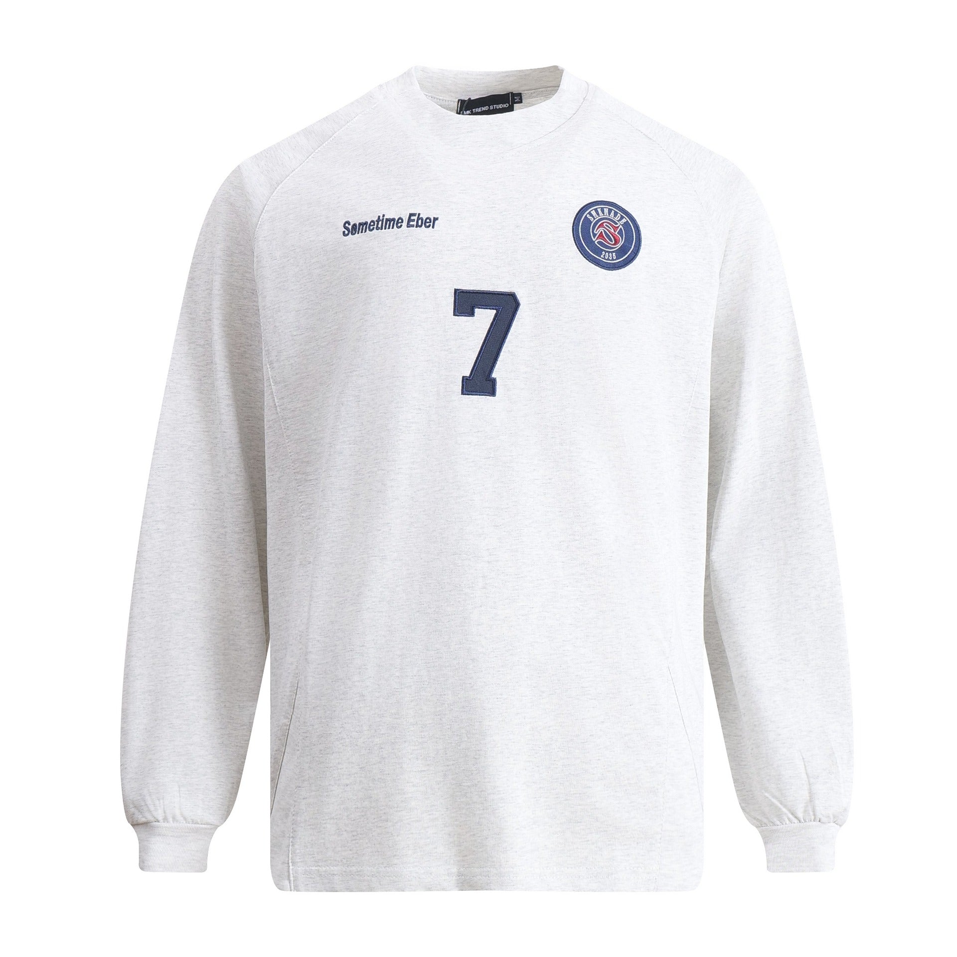 High Street Style Long Sleeve Cotton T Shirt For Men Casual Fit