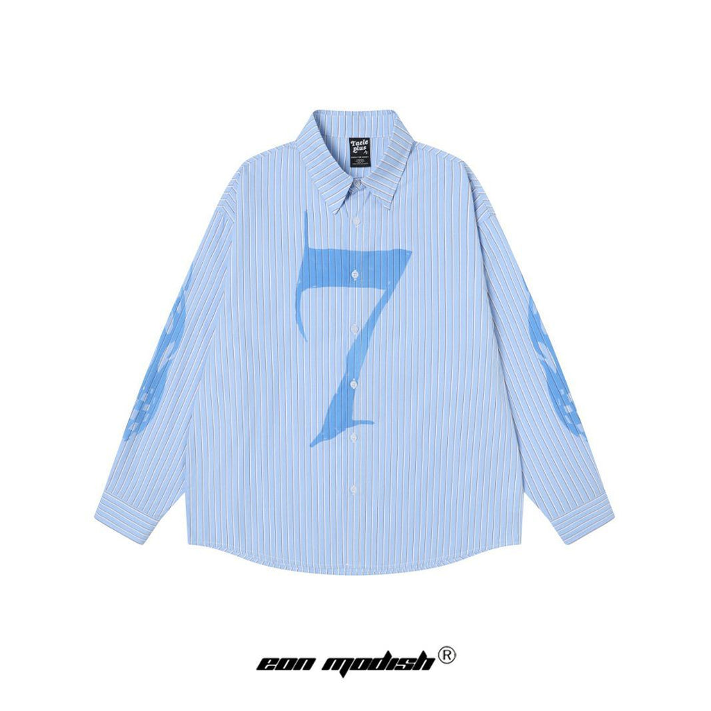 Street Style Plaid Loose Fit Long Sleeve Shirt For Men