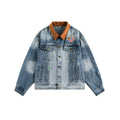 Street Style Loose Denim Jacket With High Street Personality