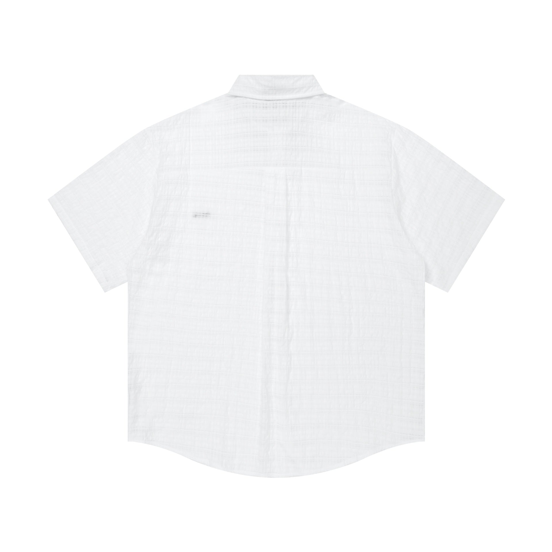 Pocket Letter Embroidered Logo Short Sleeve Shirt For Men Casual White Or Black