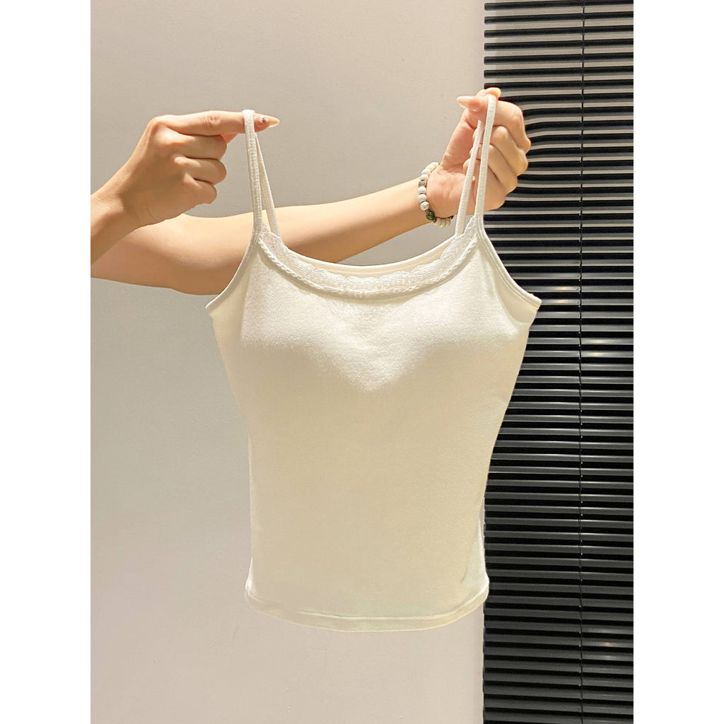 Korean Style Strapless Bralette Top With Built In Lace For Women