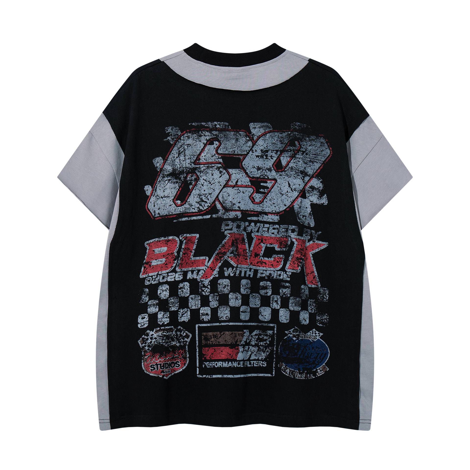 Mens Floral Cotton Blend Short Sleeve Tee Round Neck Pullover Casual