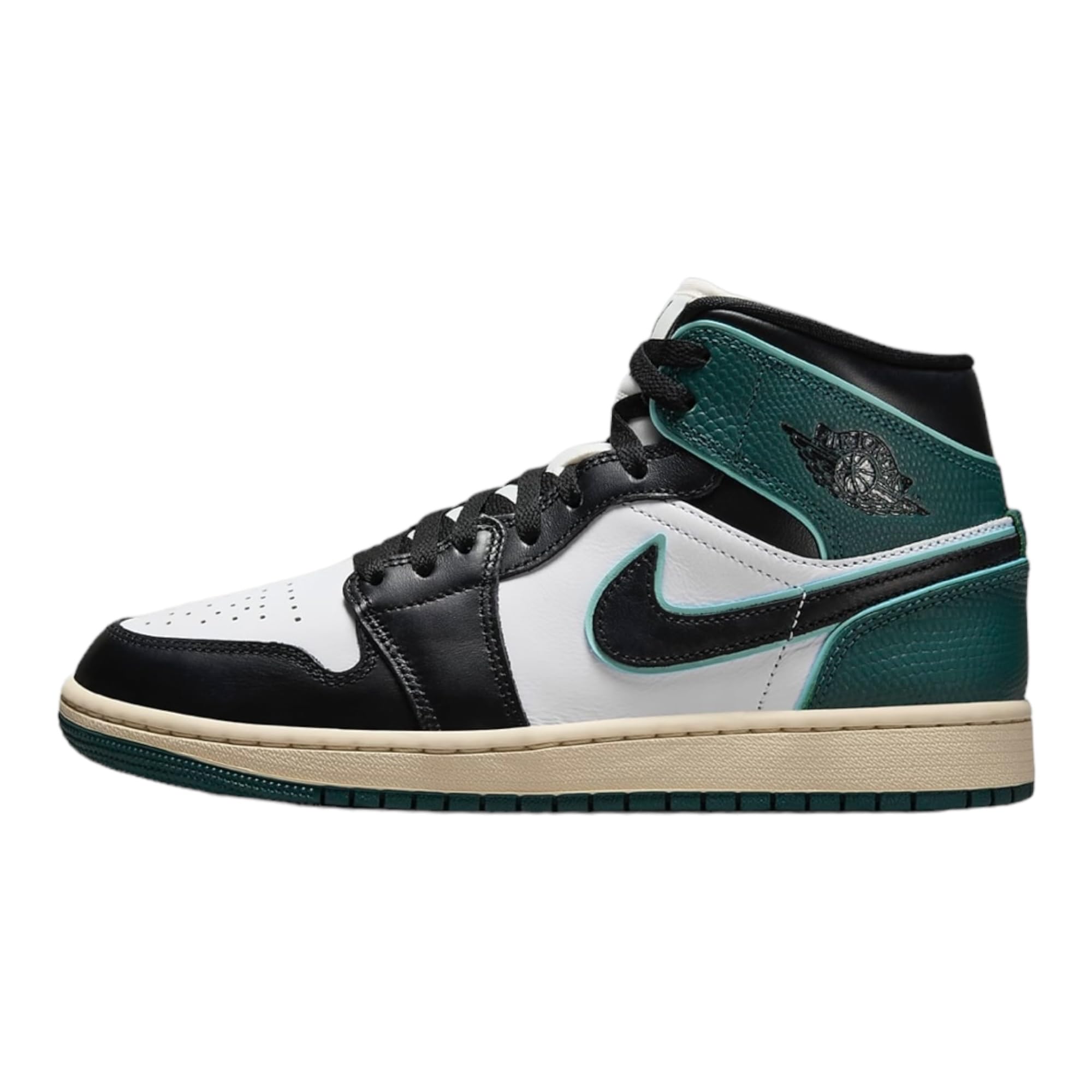 Nike Women's Air Jordan 1 Mid – White/Black/Light Dew – Size 9