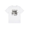 Cat Print Round Neck T Shirt For Women Loose Fit Short Sleeve Cotton