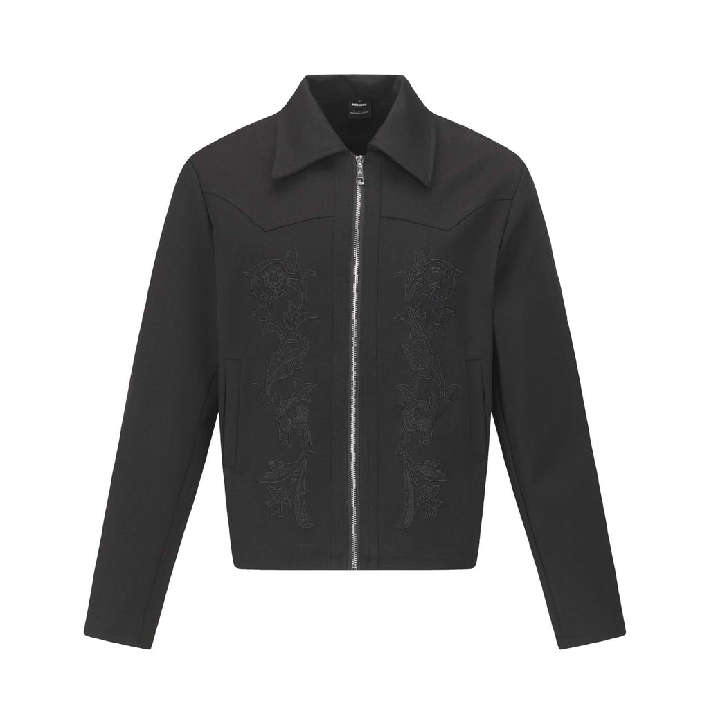 Eon Modish Street Style High Street Jacket Turn Down Collar Grey And Black
