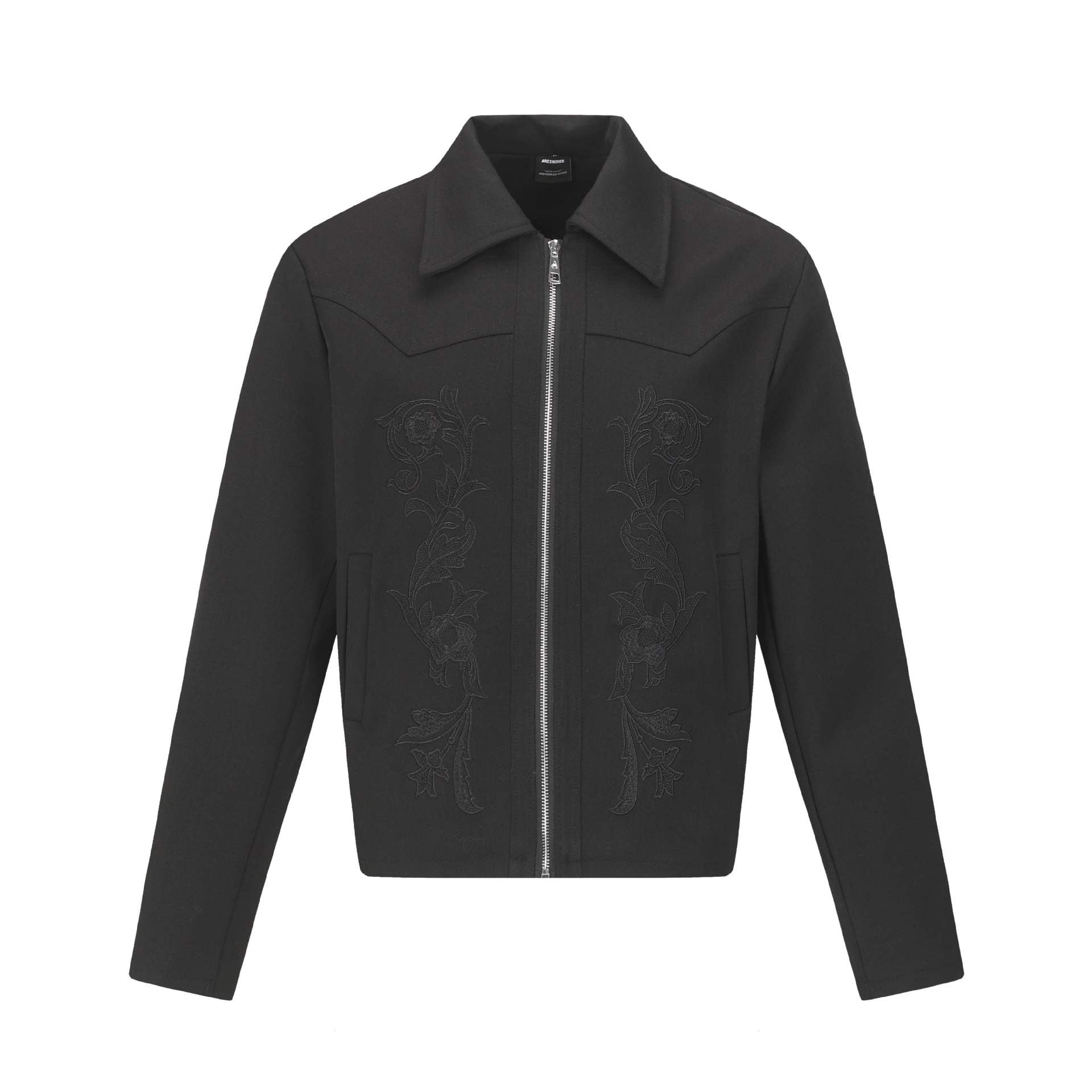 Eon Modish Street Style High Street Jacket Turn Down Collar Grey And Black