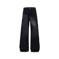 Mens Desert Style Denim Pants Flared Tapered Fit Straight Leg Jeans