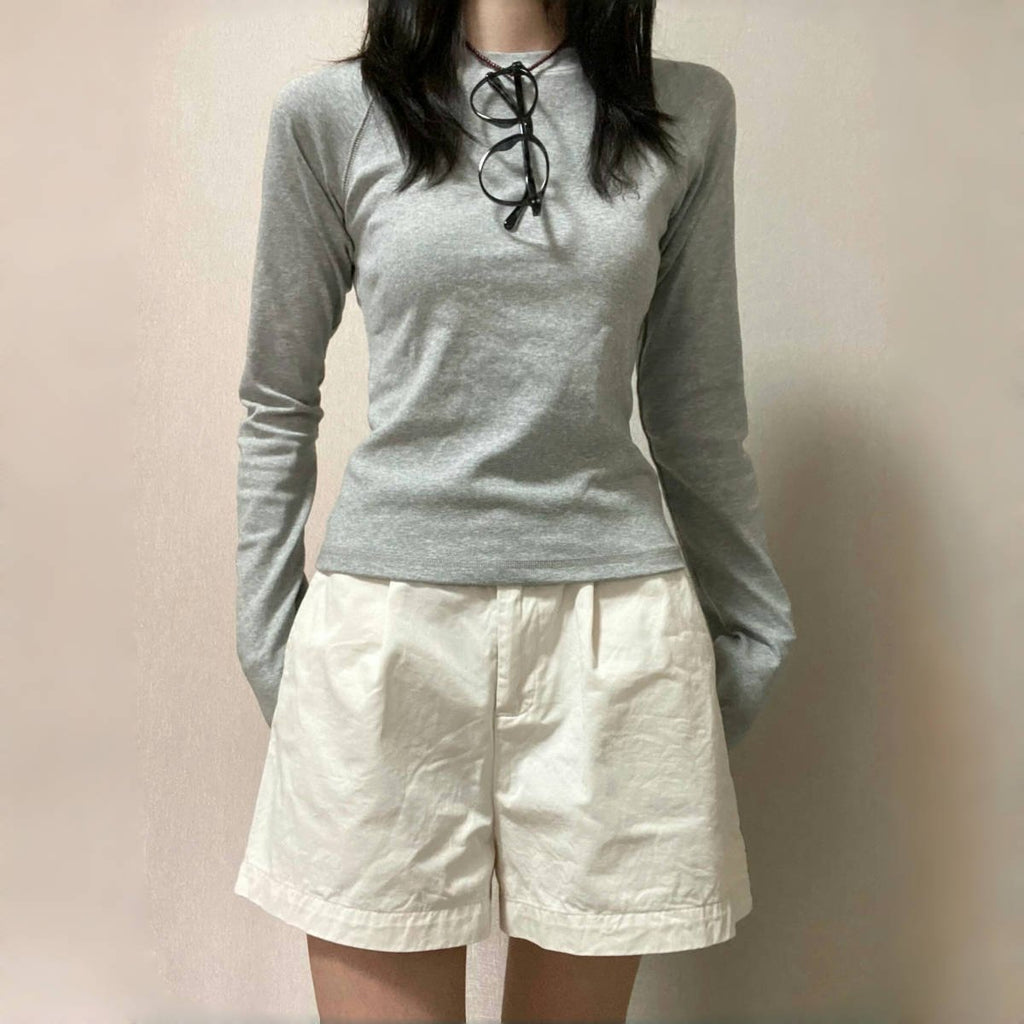 Womens A Line Three Quarter Length Shorts Wide Leg Cotton Blend Casual