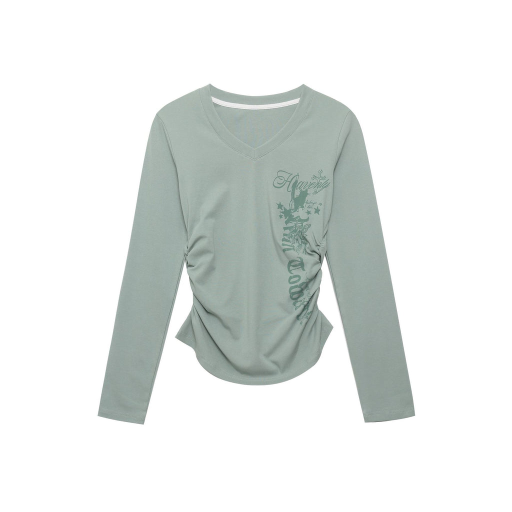 Letter Print Short Sleeve Round Neck T Shirt Unisex Casual Wear