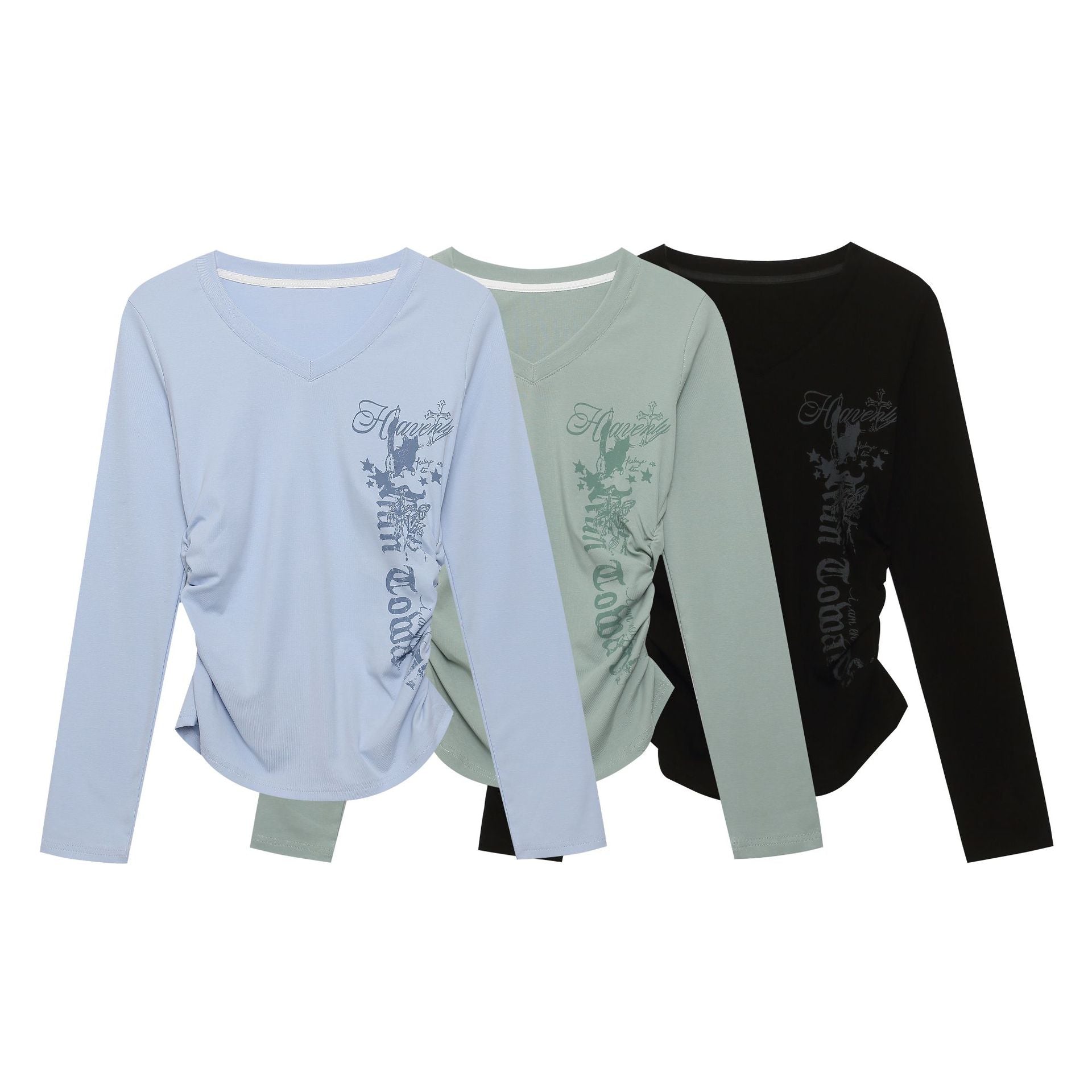 Letter Print Short Sleeve Round Neck T Shirt Unisex Casual Wear