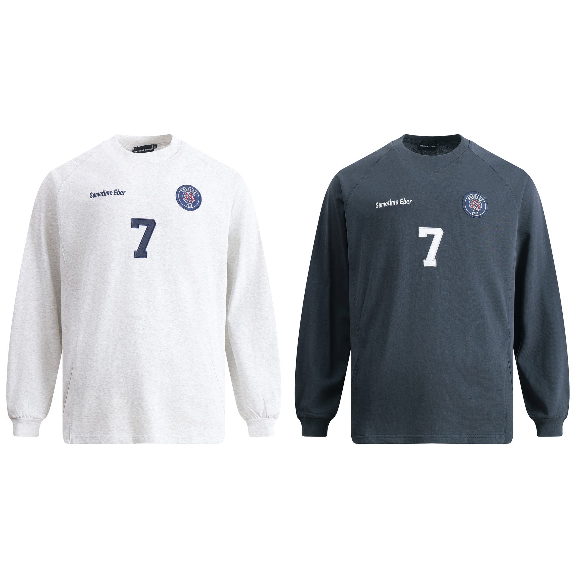 High Street Style Long Sleeve Cotton T Shirt For Men Casual Fit