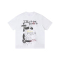 Peace Dove Floral Print Short Sleeve Shirt Cotton Blend Casual