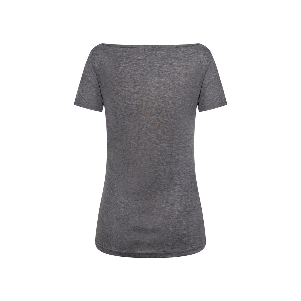 Women's Fake Two Piece Slim Fit Casual Short Sleeve Letter Print T Shirt