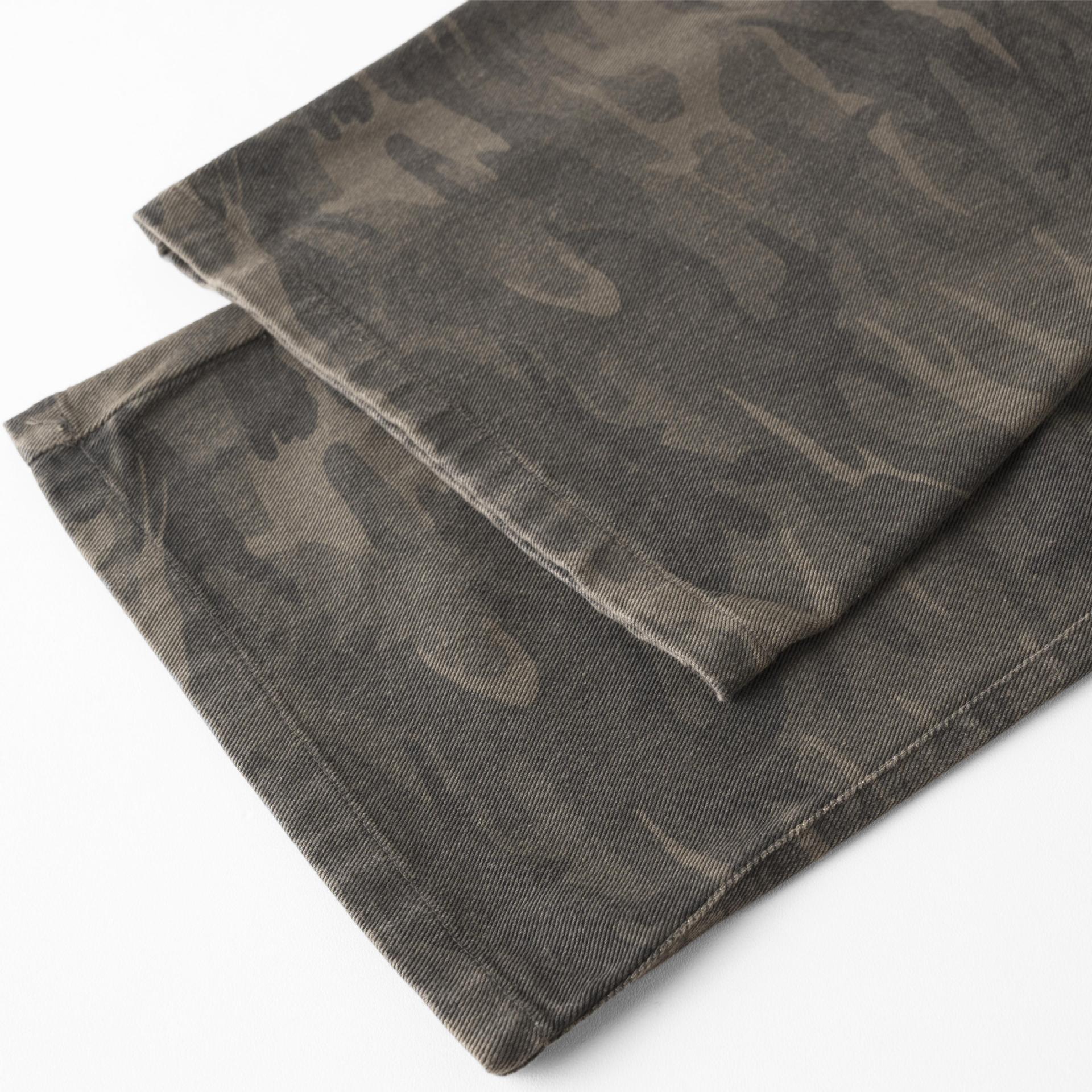 Faded Camouflage Street Style Loose Fit Work Pants For Men