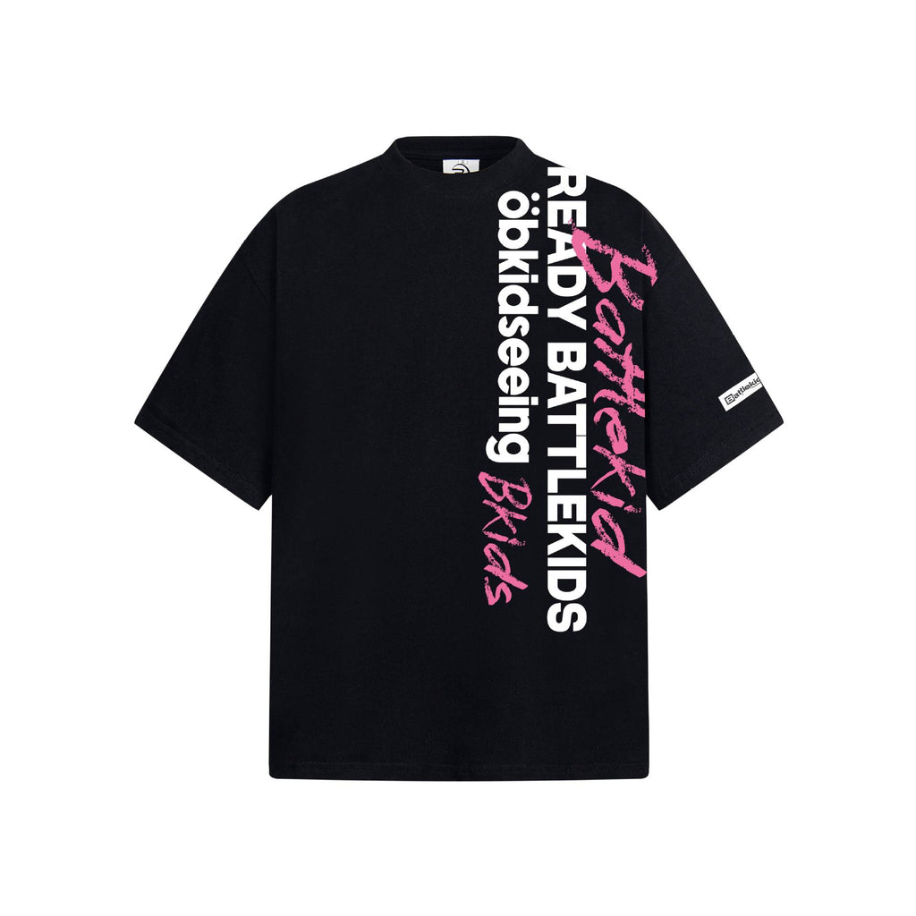 Vertical Slogan Printed Short Sleeve Cotton T Shirt For Men