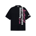Vertical Slogan Printed Short Sleeve Cotton T Shirt For Men