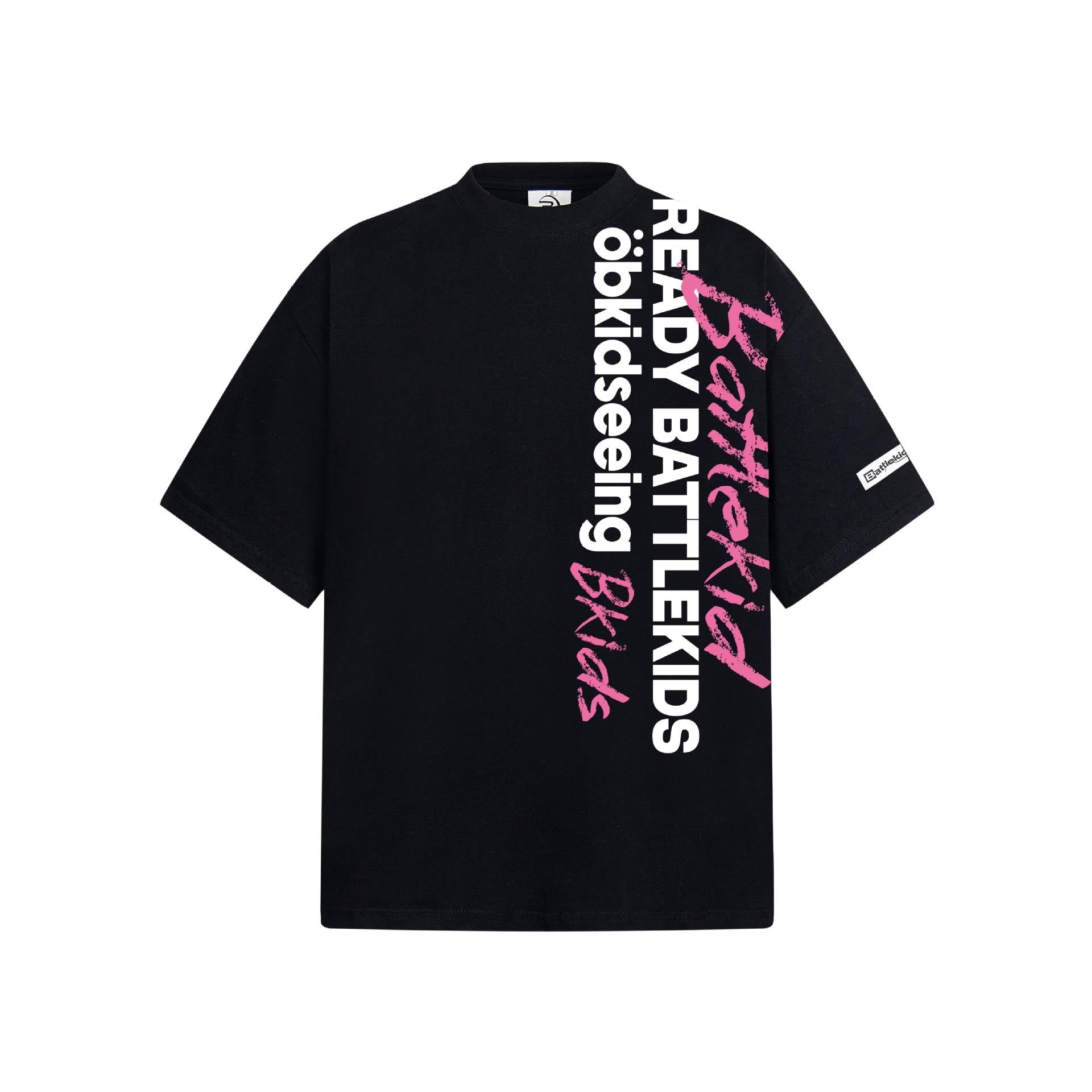Vertical Slogan Printed Short Sleeve Cotton T Shirt For Men