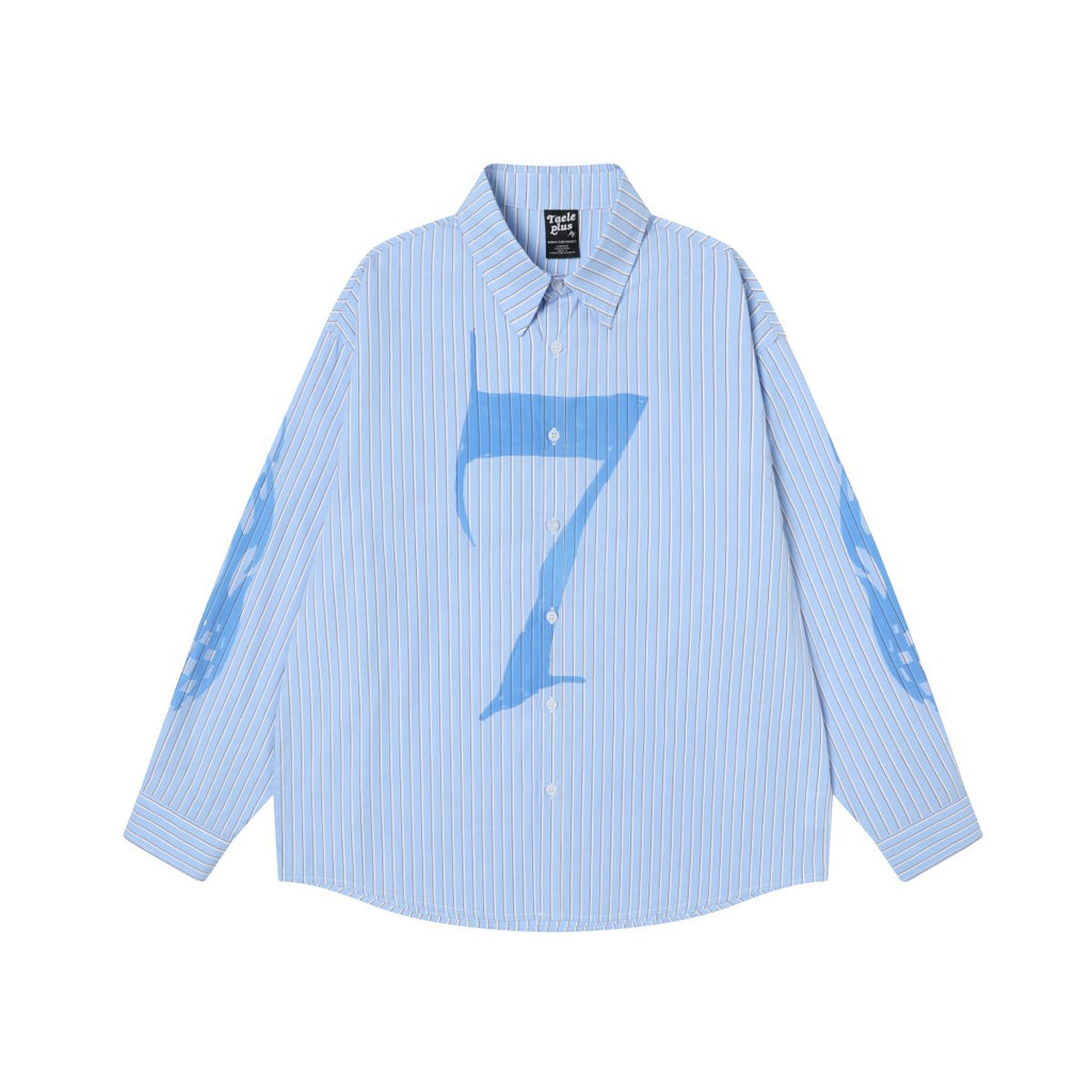 Street Style Plaid Loose Fit Long Sleeve Shirt For Men
