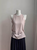 Relaxed Lotus Pink Short Sleeve Top Button Closure Korean Japanese Casual