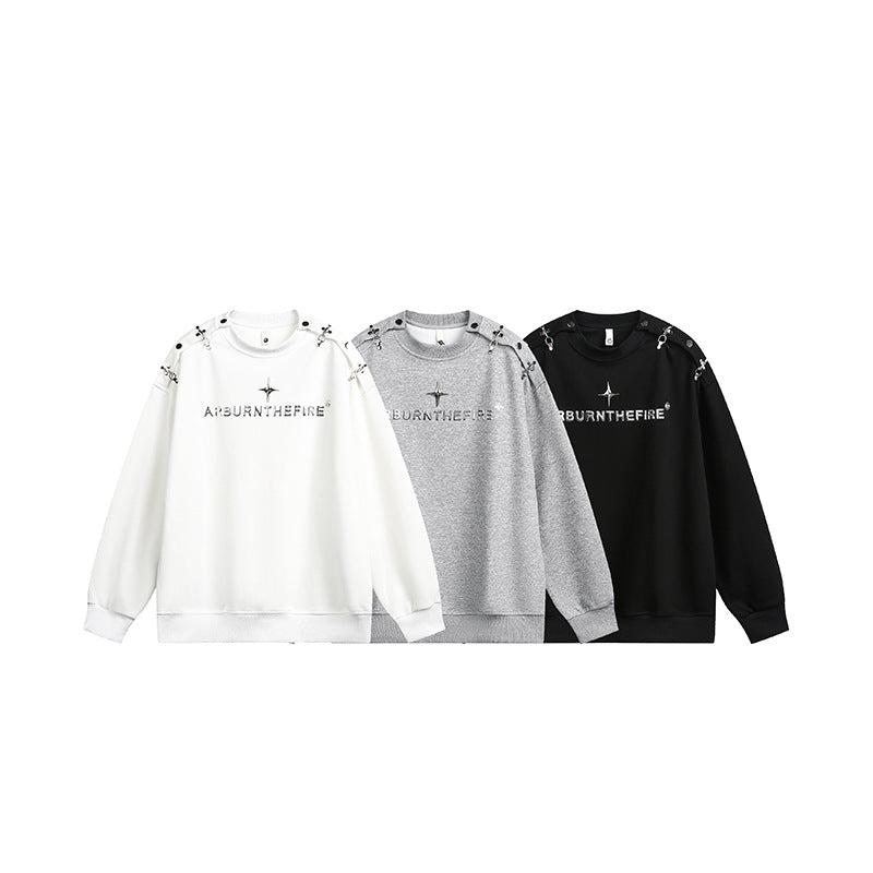 Eon Modish Street Style Loose Crew Neck Sweatshirt