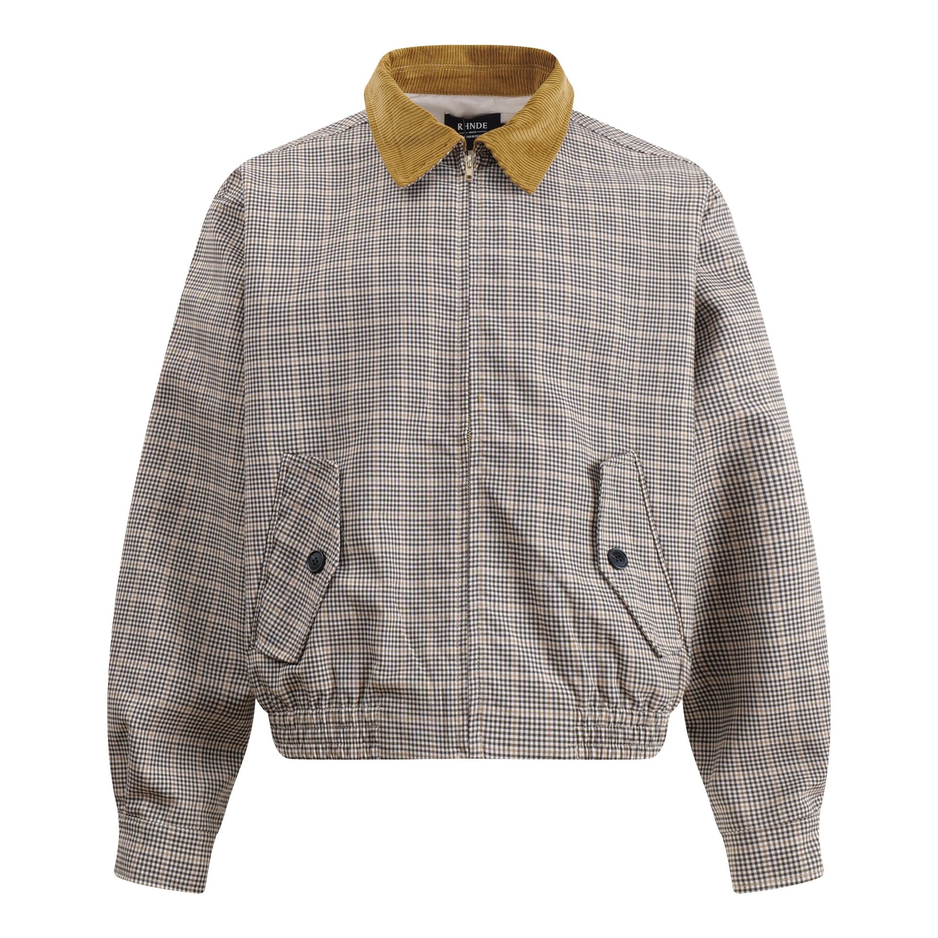 Street Style Plaid Loose Fit Jacket for Autumn Youth Fashion