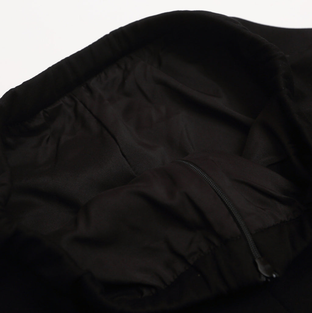 Black Bubble Skirt For Women High Waist Puffy Mini A Line Skirt