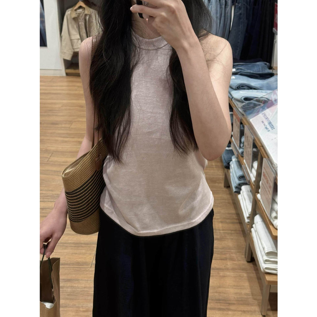 Relaxed Lotus Pink Short Sleeve Top Button Closure Korean Japanese Casual