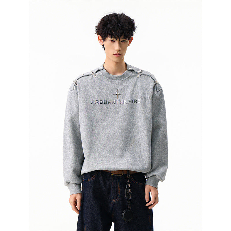 Eon Modish Street Style Loose Crew Neck Sweatshirt