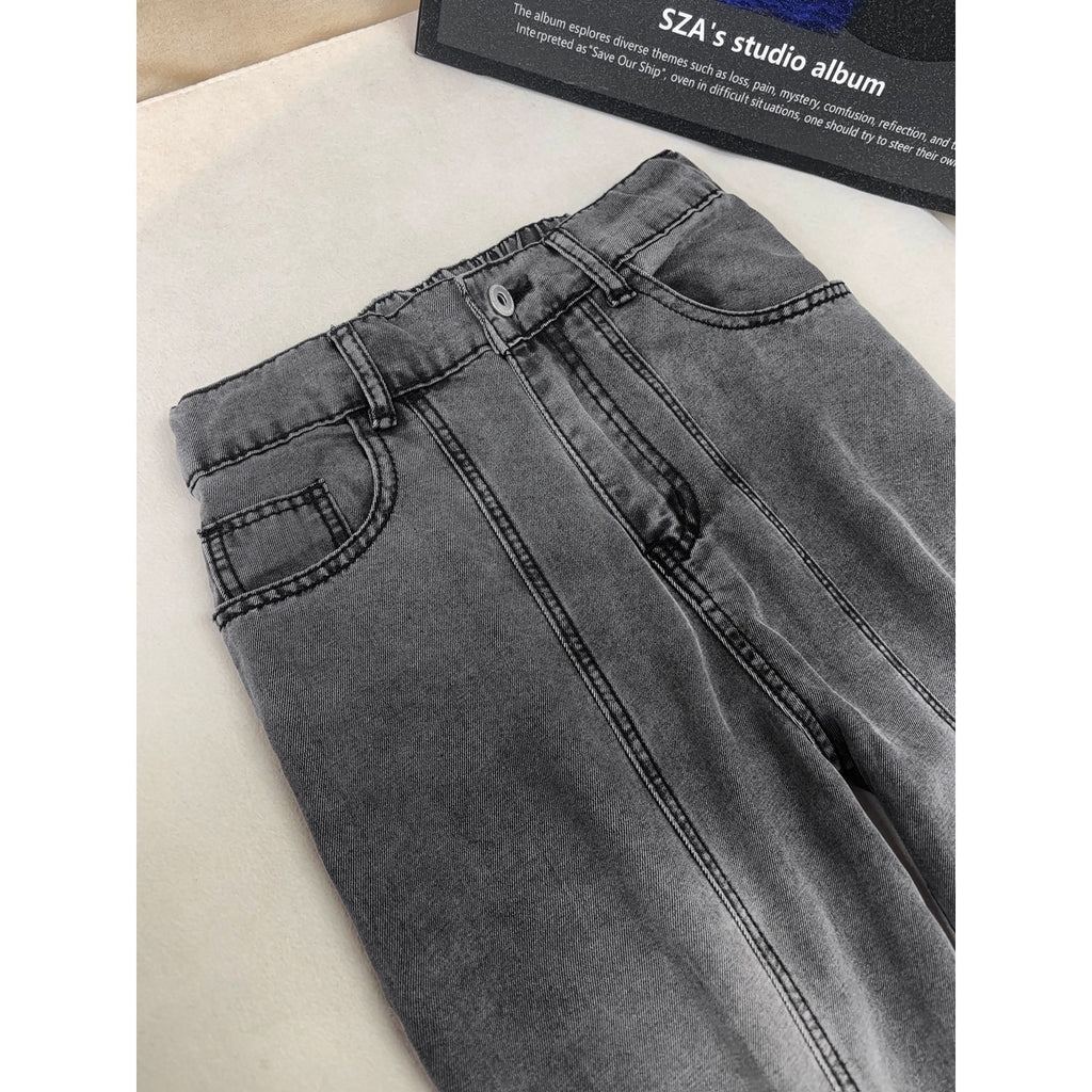 Lightweight Ice Silk Pants With Straight Leg Fit And Drawstring Waist