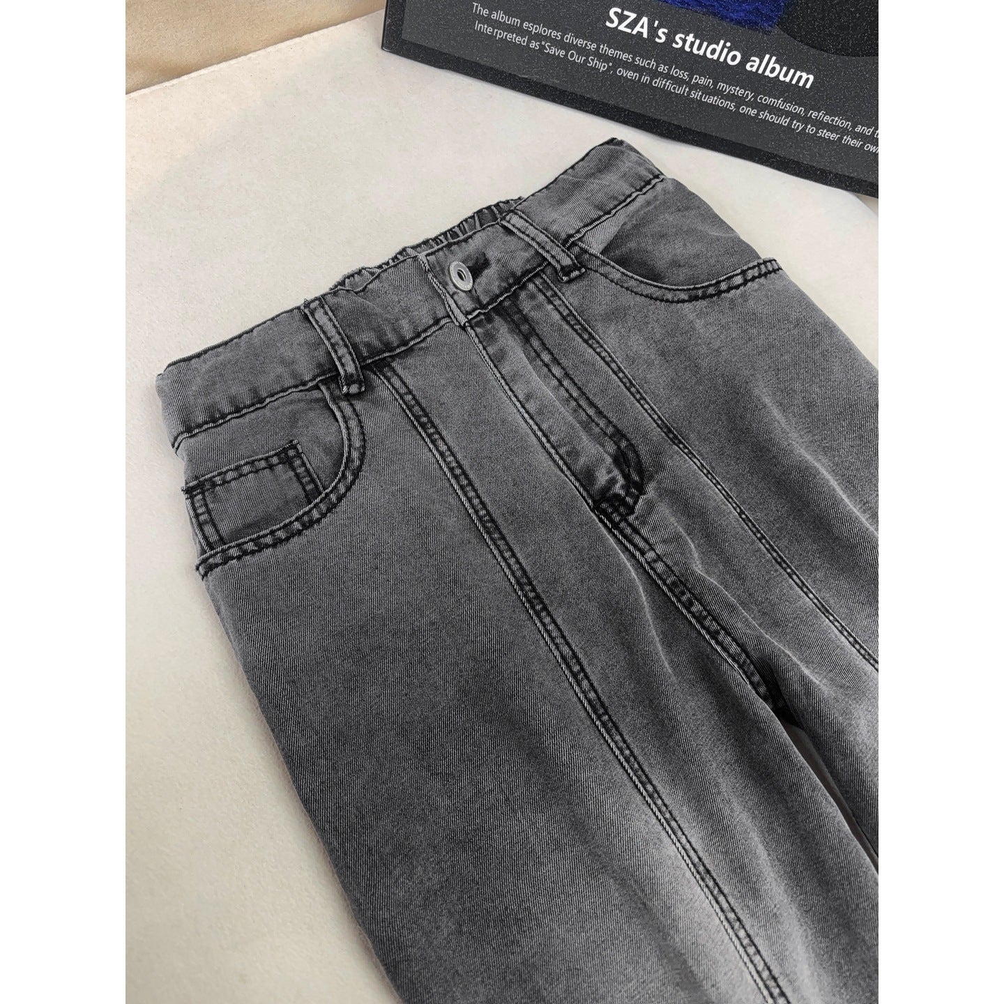 Lightweight Ice Silk Pants With Straight Leg Fit And Drawstring Waist