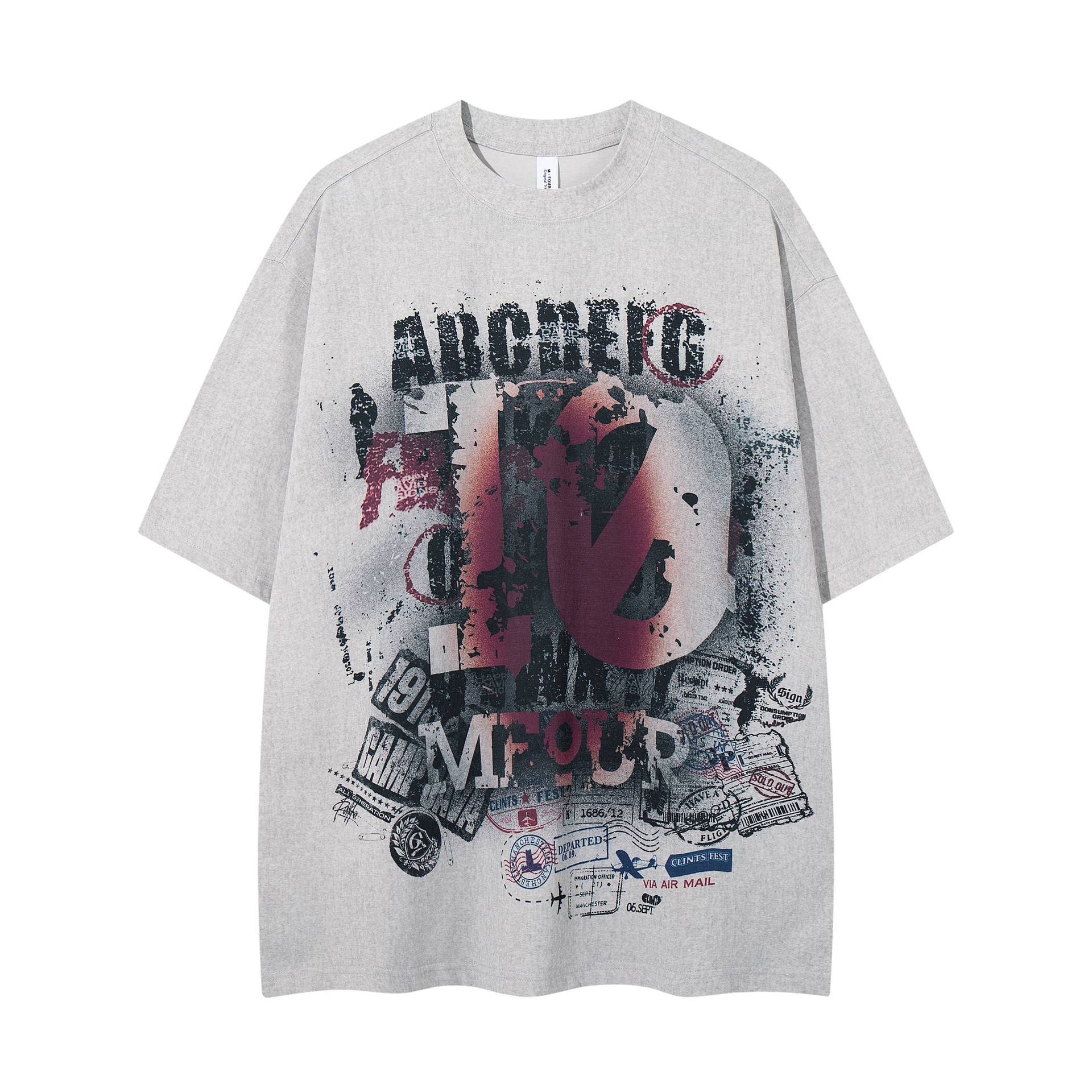 Volkswagen Cotton Short Sleeve T Shirt Loose Fit With Fragmented Flowers Print