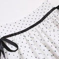 Floral Ruffle Mini Skirt For Women Cotton Blend Bow Tie Puff