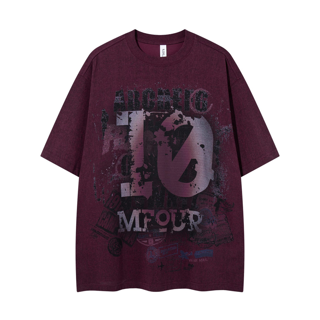 Volkswagen Cotton Short Sleeve T Shirt Loose Fit With Fragmented Flowers Print